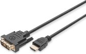 Digitus 2m, HDMI/ DVI-D Zwart