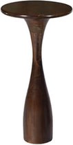 Bijzettafel - Elegante walnoot bijzettafel - Ronde tafel - hout - by Mooss - hoog 65cm