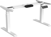 MOGI - Cadre / Base de bureau assis-debout - Électrique - Cadre de table - Réglable en hauteur et en longueur - Wit