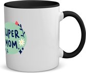 Akyol - super mom Spaarpot - Moeder - mama - moederdag - cadeau - verjaardag - kado - 350 ML inhoud