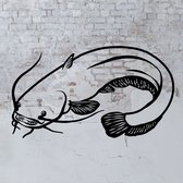 Meerval 50cm - Muurdecoratie - Vissen - Roofvissen - Hengelsport - Catfish - Cadeau - Kado