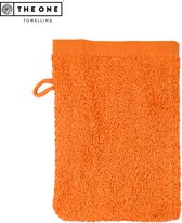 The One Towelling Washand - 16 x 21 cm - Washandje - 100% Katoen - Oranje