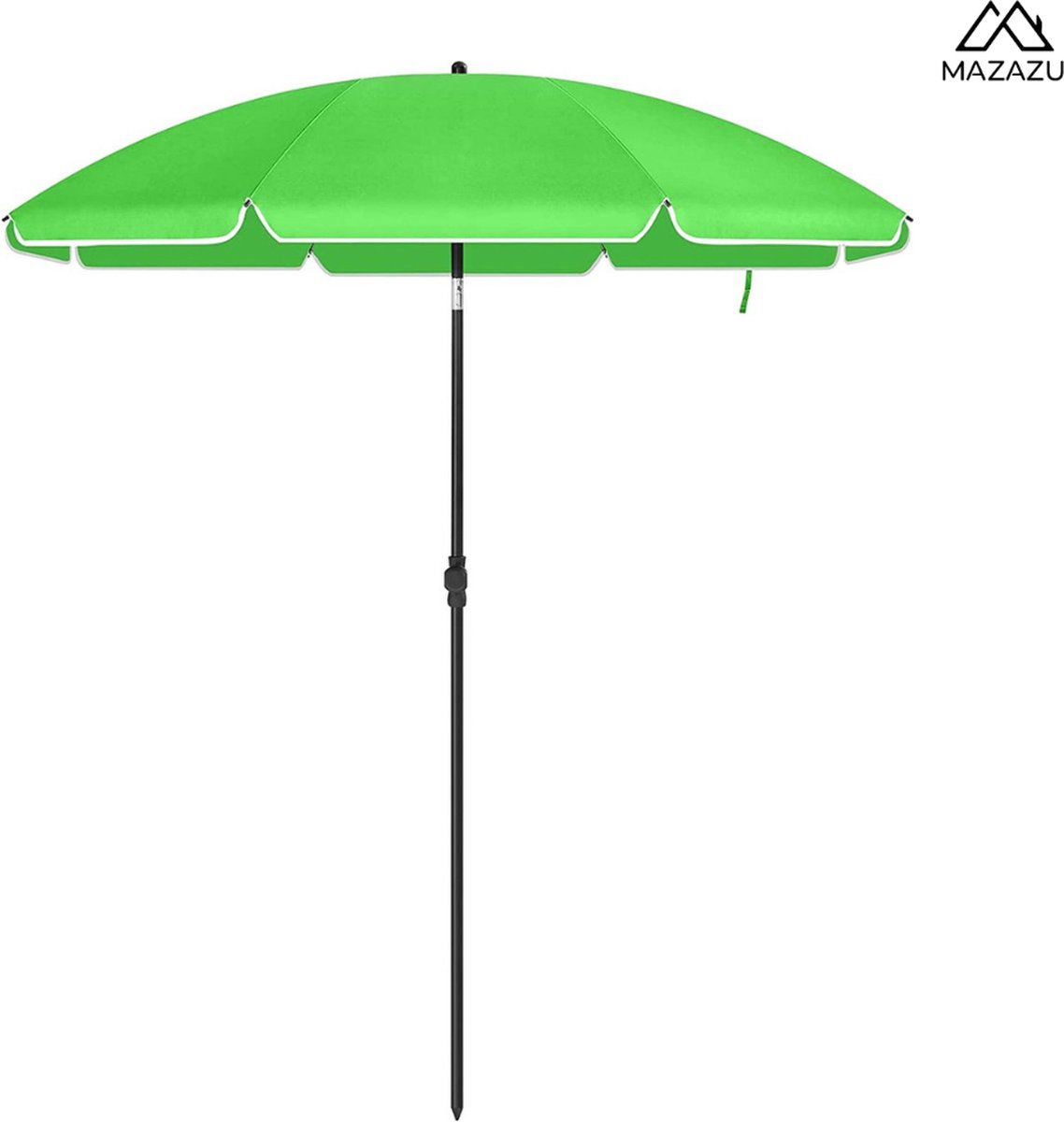 Mira Home - Parasol - Strand Parasol - Grijs - Polyester - 108.5 x 8.5 x 8.5 cm