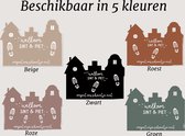 Label2X - Sinterklaas schoenzetmat - XL - Niet buigzaam - Beige - 1 schoentje - Sinterklaas decoratie - Sinterklaas versiering