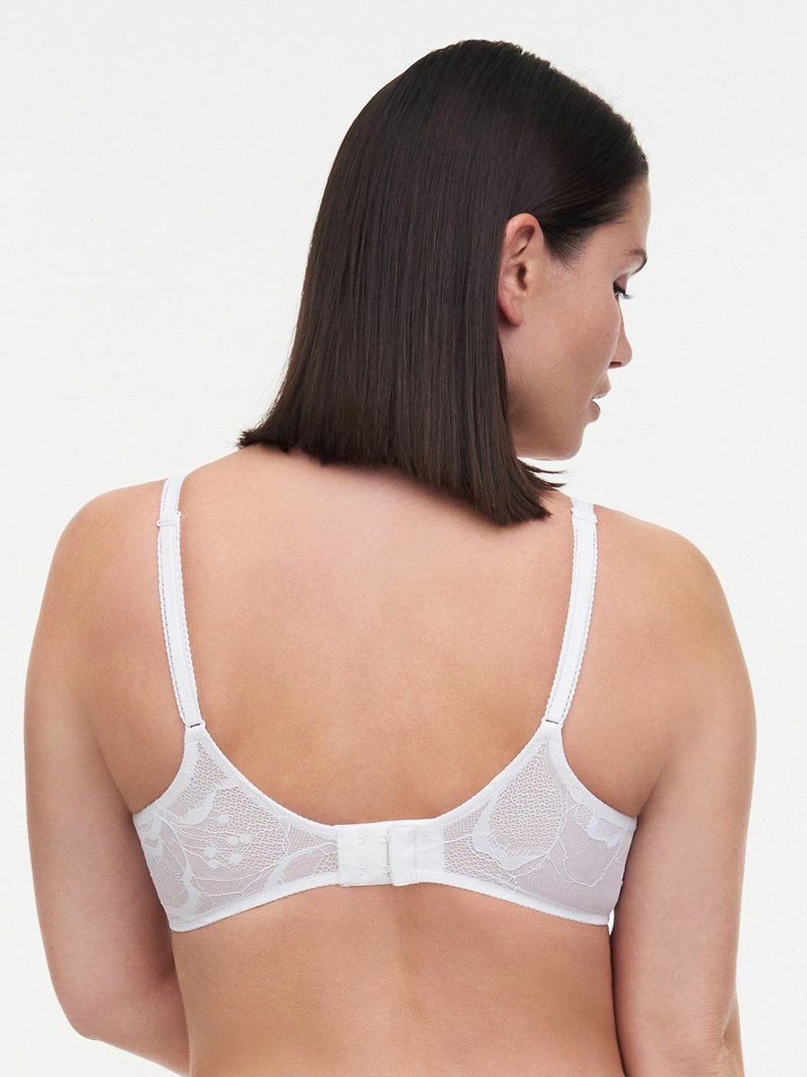 Chantelle Beugel BH kant - Memory foam - True Lace - T-shirt Bh met naadloze cups - 75E - Wit