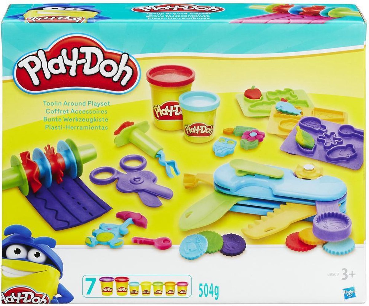 Play Doh - Super Tool Set - met 7 potjes klei | bol.com