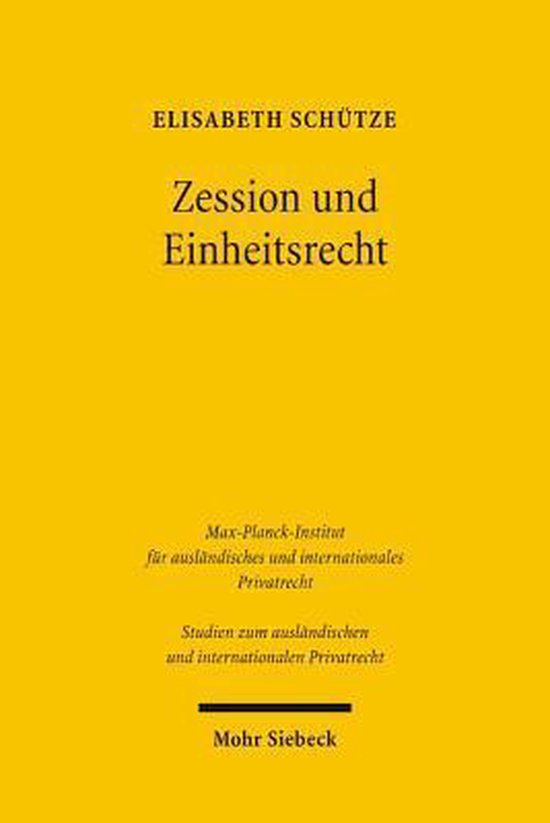 Zession und Einheitsrecht - cover