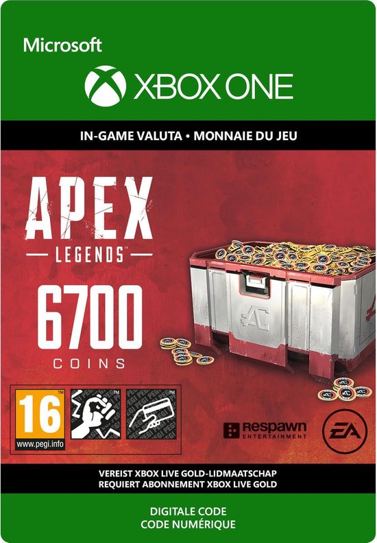 APEX Legends: 6.000 (+ 700 Bonus) Coins - Xbox One download | bol.com