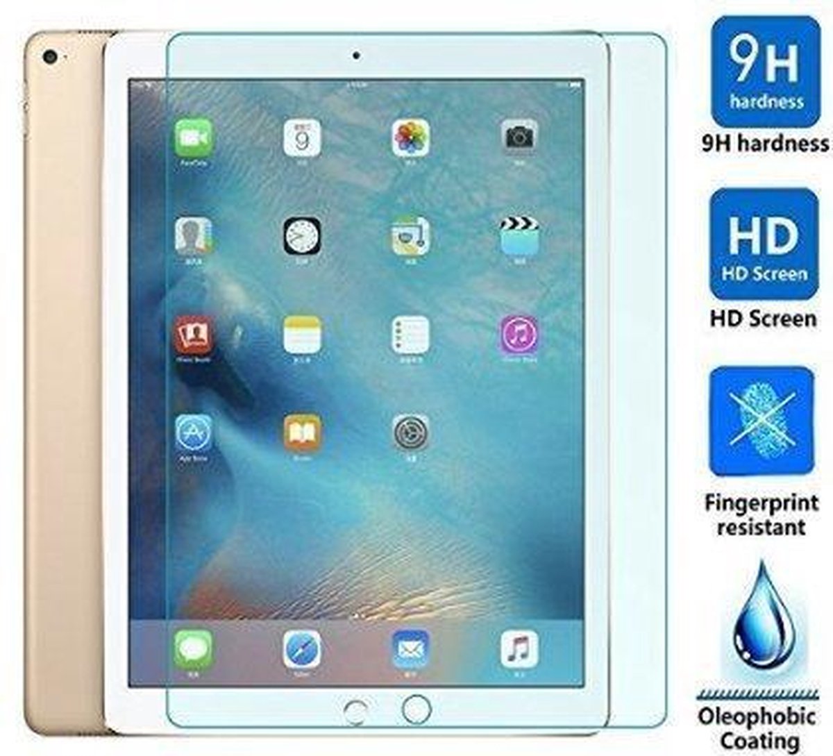 geschikt voor Apple iPad Pro glazen Screenprotector Tempered Glass (0.3mm) iPad Pro 10.5