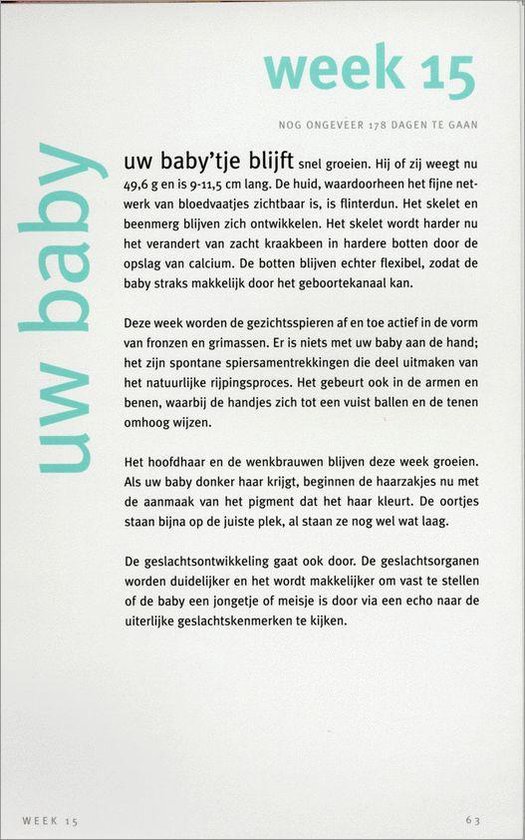 De zwangerschap van week tot week, J.C. Anderson | 9789059206632 | Boeken |  bol.com