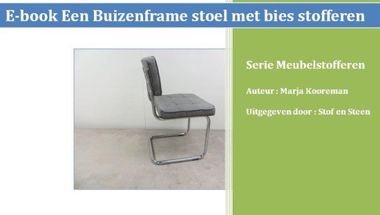 Serie Meubelstofferen 4 - E-book Een buizenframestoel met bi ... - cover