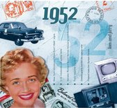 Historische verjaardag CD-kaart 1952