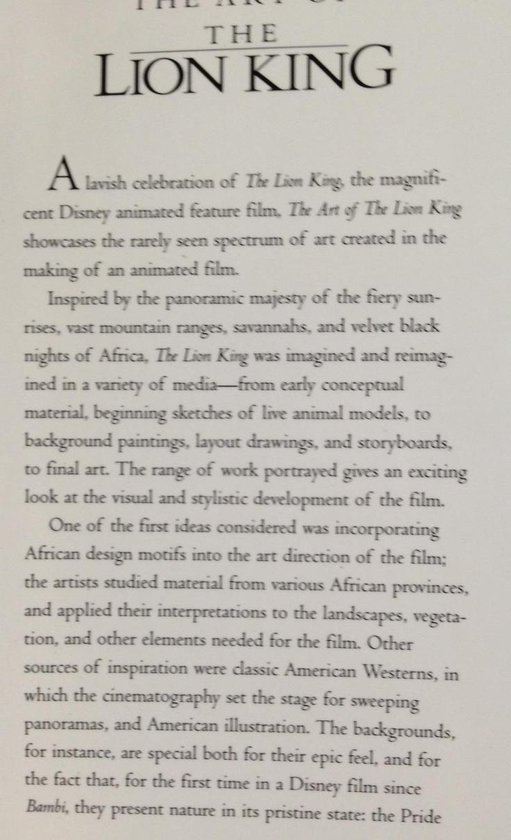 The Art of the Lion King, Christopher Finch | 9780786861842 | Boeken