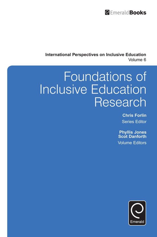 International Perspectives on Inclusive Education 6 - Founda ... - cover