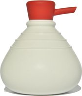 zeepdispenser SoapBelly | witte flacon met rode dop