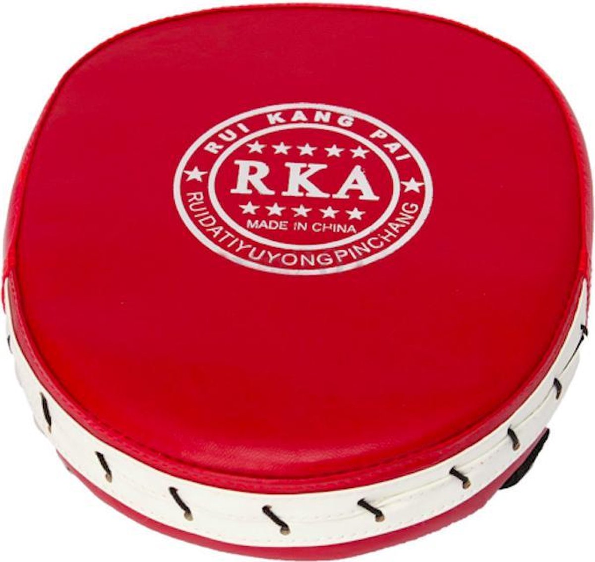 AQF Thaise kickbokspads, Muay Thai met stevige handgreep, gebogen Maya Hide leren slagschild voor boksen, MMA, vechtsporten, taekwondo, training, vechtsport, knieën