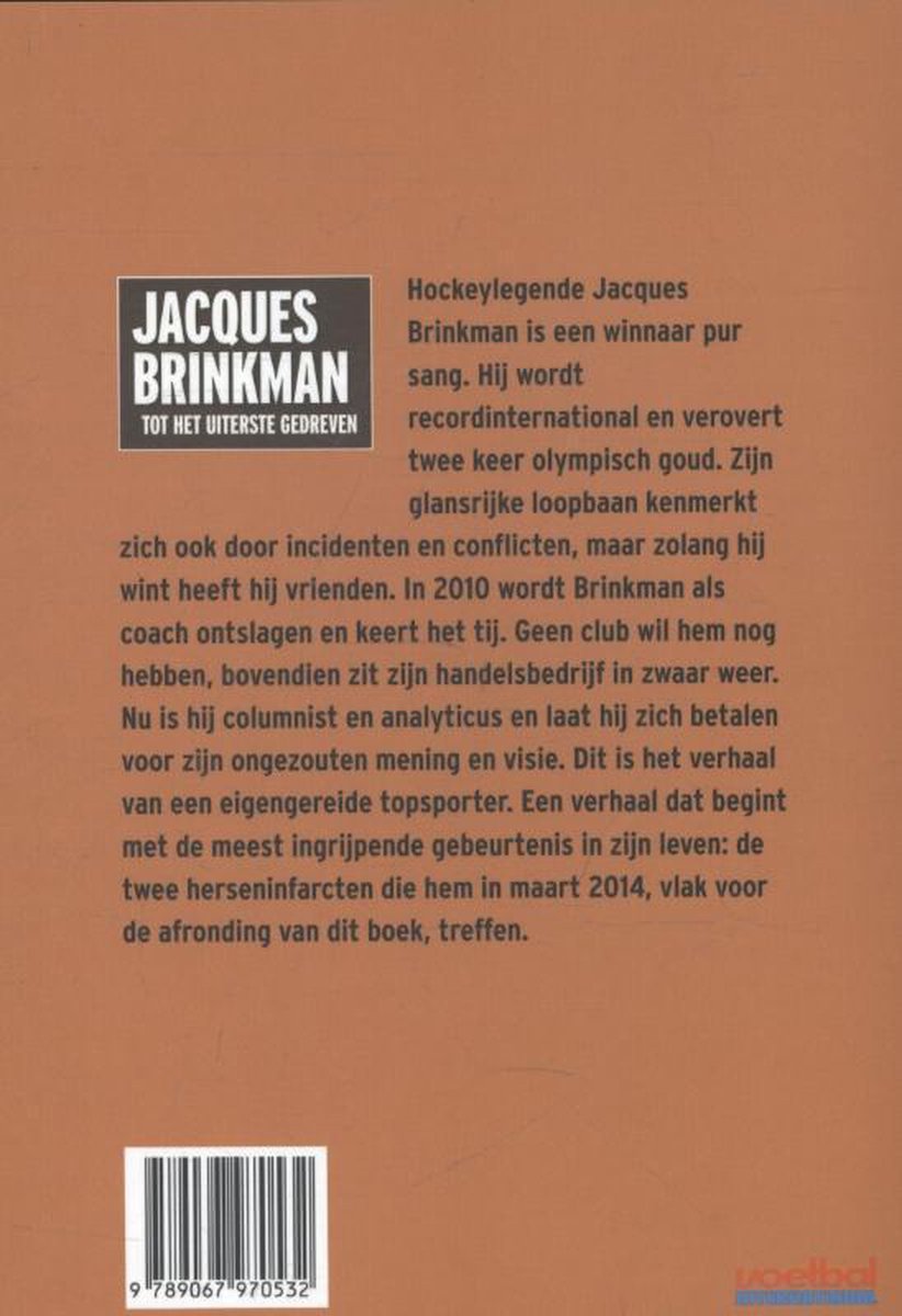 Jacques Brinkman - back cover