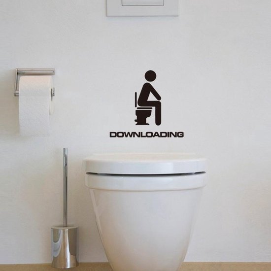 Bol Com Deursticker Toilet Muursticker Decoratie Wc Sticker Downloading