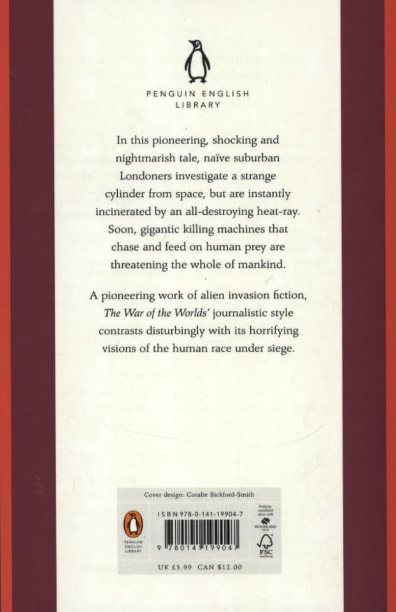War Of Worlds - back cover