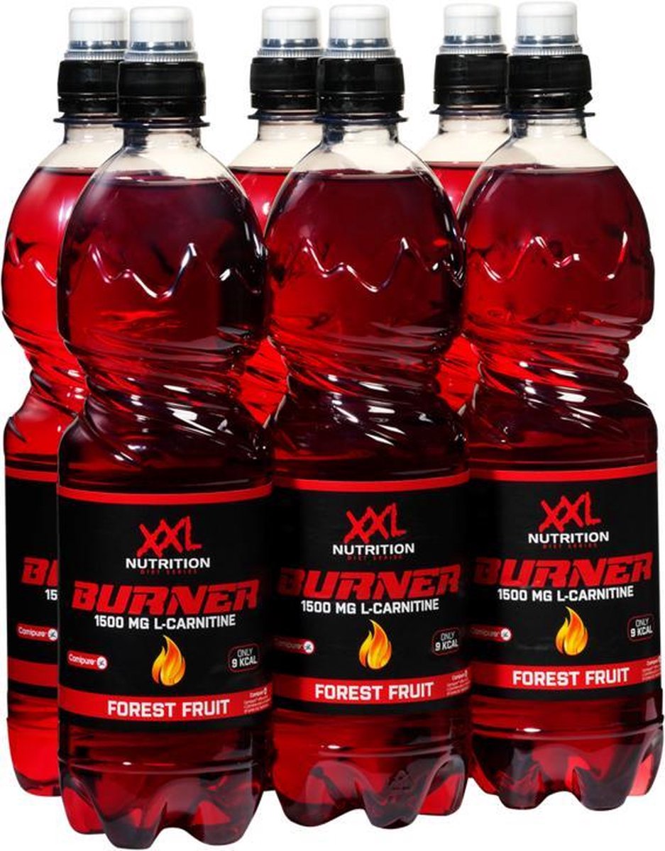 l carnitine xxl nutrition XXL Nutrition - Burner met L-Carnitine - Aminozuren / BCAA - 6 Pack - 500ml  - Groene Thee