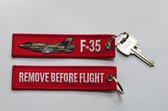 Remove Before Flight sleutelhanger F-35 Lightning
