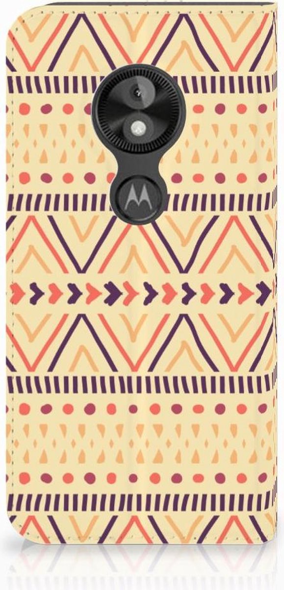 Motorola Moto E5 Play Hoesje met Magneet Aztec Yellow