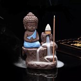 Wierook Houder Mini Buddah  - Wierook Kegel Brander - Aromatherapie Geur Brander van Keramiek