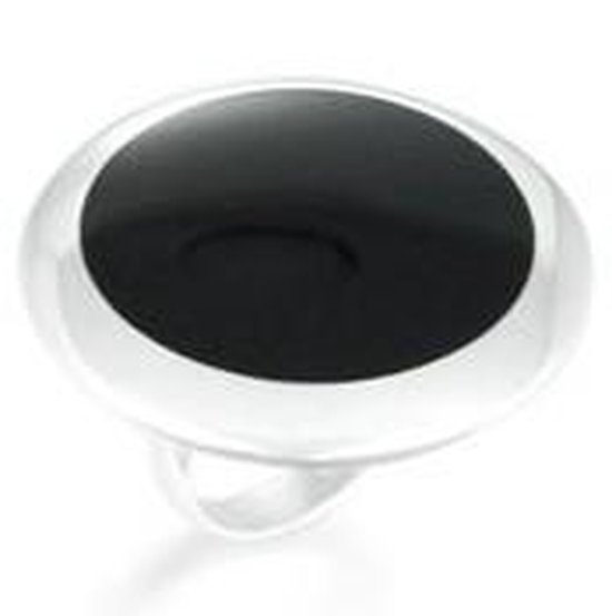 Zilveren ring met Onyx steen