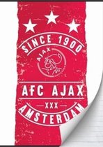 Schrift ajax rood/wit since 1900 A4 gelijnd
