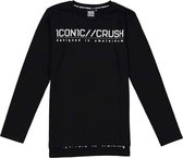 Crush Denim Jongens Shirt - Zwart - Maat 128