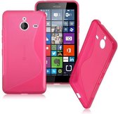 Microsoft Lumia 640 XL Silicone Case s-style hoesje Roze