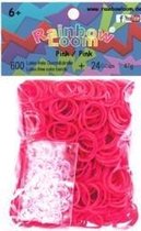 Bandes de caoutchouc Rainbow Loom - Bandes de caoutchouc rose - 600 pièces