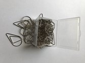 Paperclips Druppel - 33mm - Zilver - 100 stuks