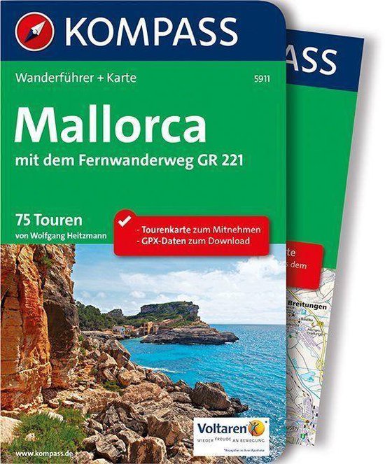 Kompass Wanderführer 5911 Mallorca Wandelgids