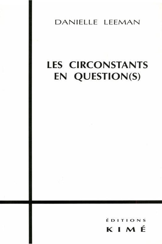 LES CIRCONSTANTS EN QUESTION(S) - cover