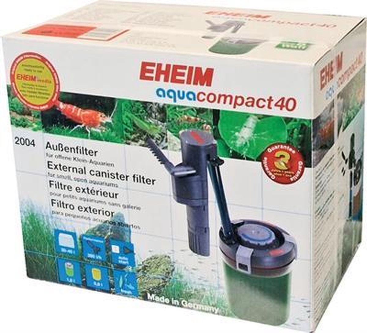 Eheim aquacompact 40 - buitenfilter - met substraat pr