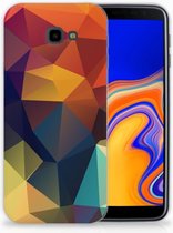 Geschikt voor Samsung Galaxy J4 Plus (2018) Hoesje Design Polygon Color