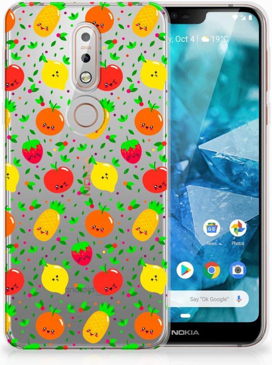 Nokia 7.1 Siliconen Case Fruits