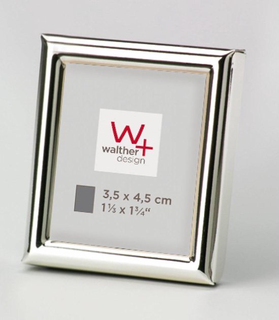 Walther Design Chloe - Cadre photo - Format photo 3,5 x 4,5 cm - Argent