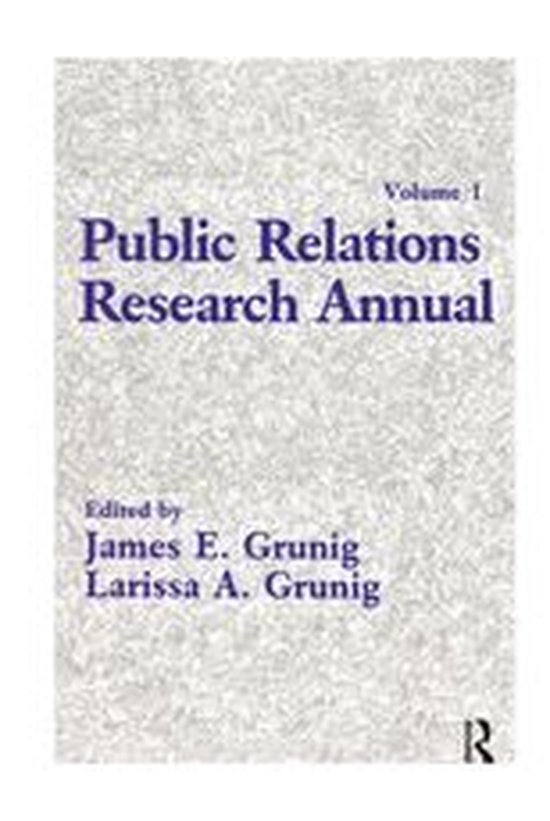 Public Relations Research Annual - cover