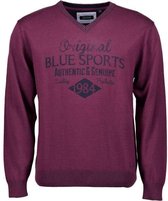 Blue Seven heren trui bordeaux - maat M