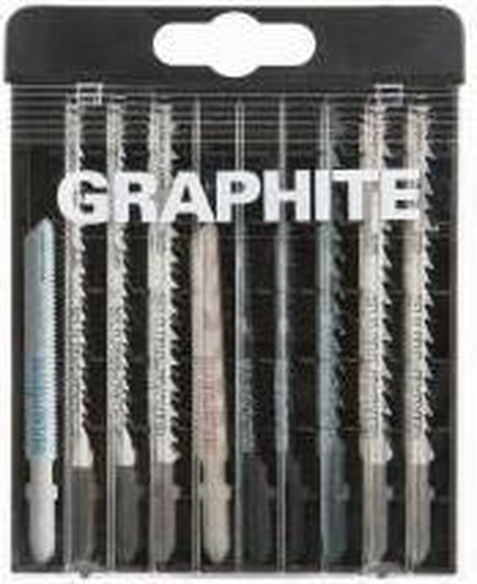 Graphite Decoupeerzaagbladenset 10dlg