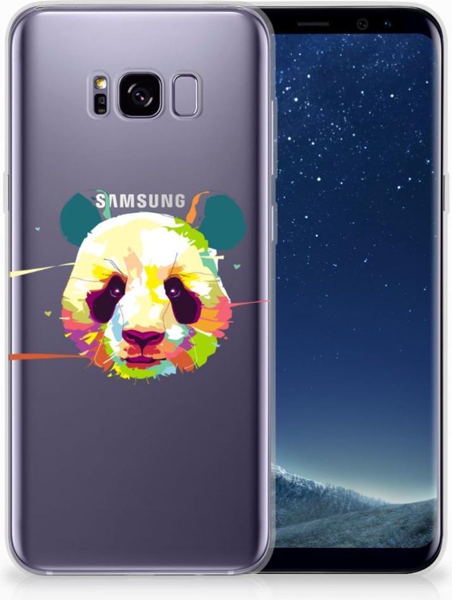 Samsung Galaxy S8 Plus Telefoonhoesje met Naam Panda Color