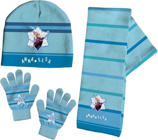 Frozen Set - Handschoenen + sjaal + muts | bol.com