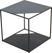 Torna Design Cut 40 - Bijzettafel - 38x38x38 cm - Zwart Staal