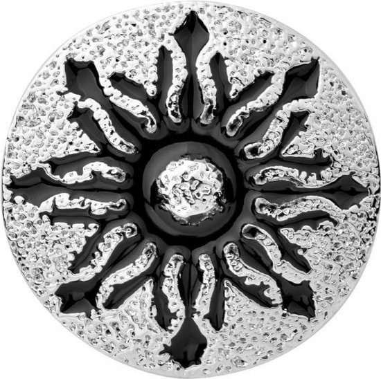 Quiges - Drukknoop 18mm Sneeuwflok - EBCM338
