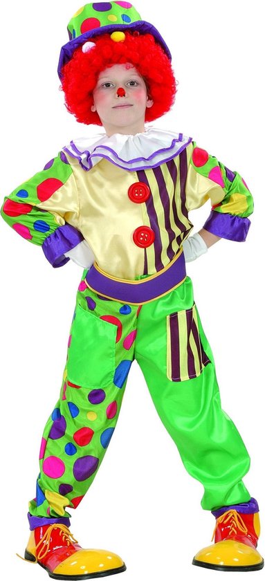 Vegaoo - Kleurrijke clown kostuum voor jongens