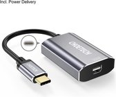 Choetech USB-C naar Mini DP adapter Power Delivery - 3A - Grijs