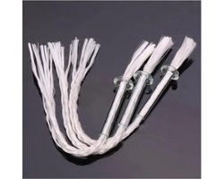 Olielamp Lont - Glazen Buis - Houder - Klein - 12cm - Diameter glas 4-8mm - 3 stuks