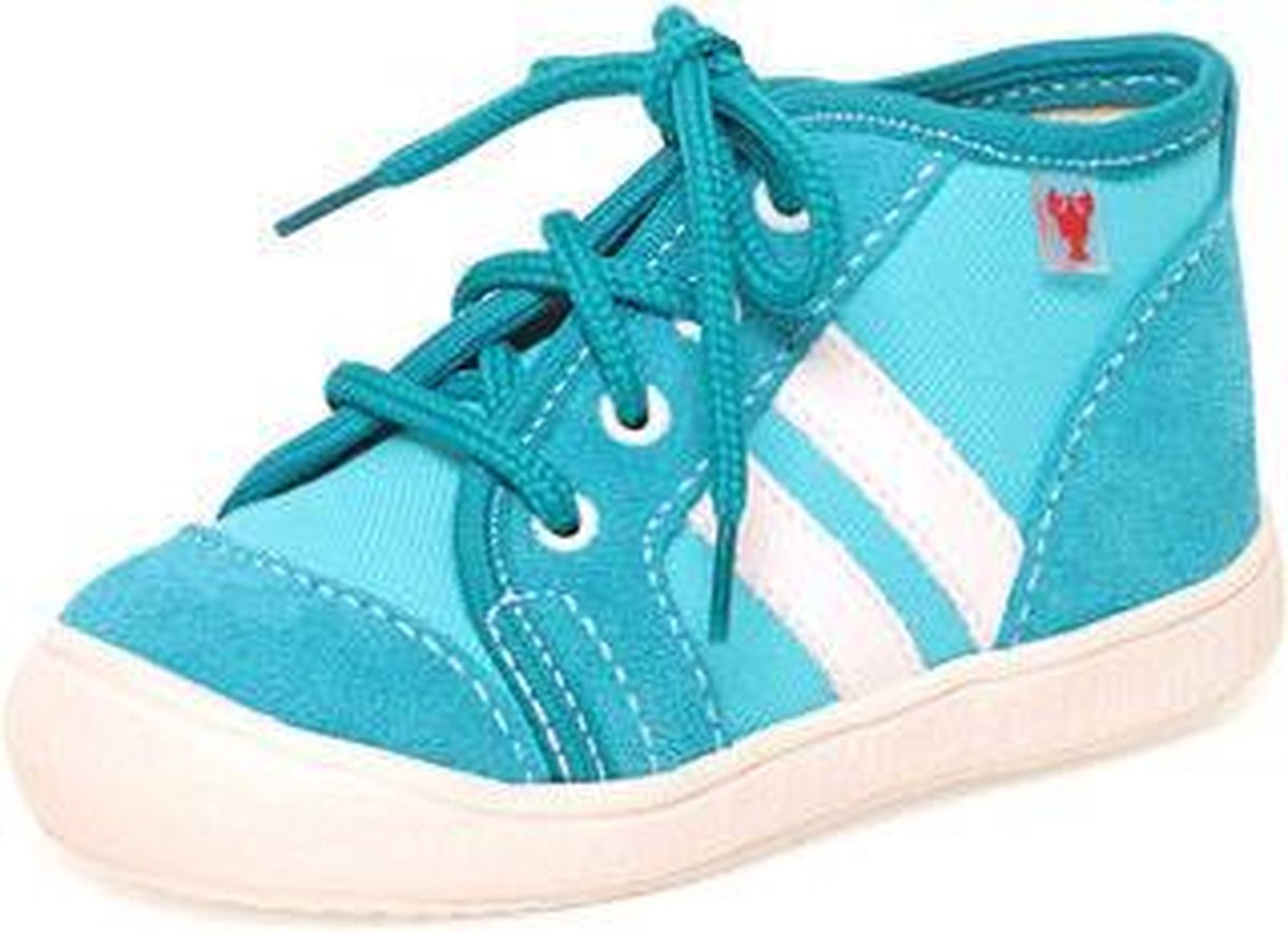 Rak Gympen gymschoenen jongens/meisjes licht blauw/turqoise maat 22 -  Schoenen.nl